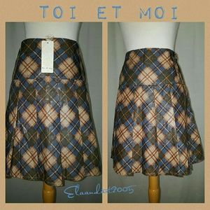 Toi Et Moi pleated skirt